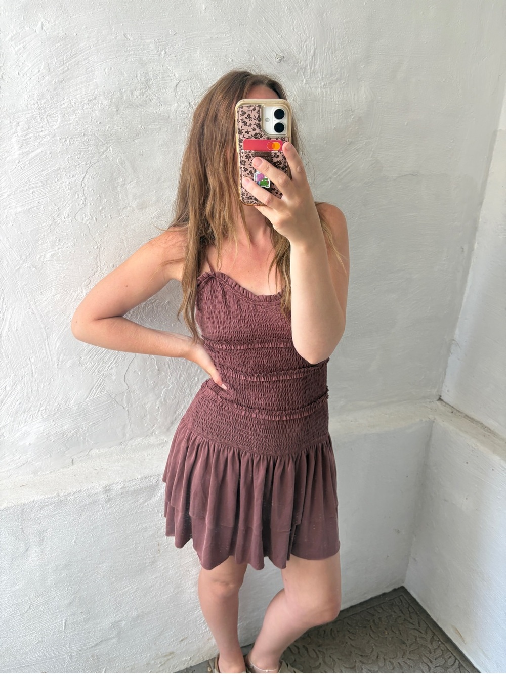 Urban outfitters Heide Smocked Drop Waist Mini Dress - Picture 13 of 13